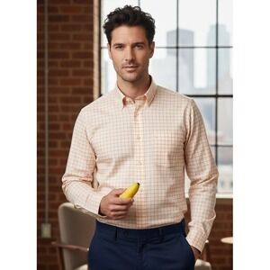 Joseph Abboud Egyptian Cotton‎ Men's 16.5 34/35 Long Sleeve Button Down Shirt